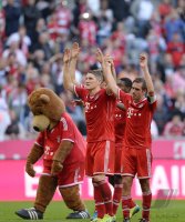 Fussball  1. Bundesliga  13/14: Schlussjubel FC Bayern Muenchen