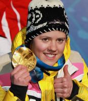 Olympische Spiele 2010 VANCOUVER:  JUBEL  REGENSBURGER - SKI ALPIN  FRAUEN