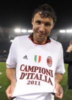 FUSSBALL SERIE A:  Meister 2011  AC Mailand;  JUBEL Mark Van Bommel