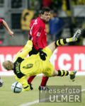 Fussball 1. Bundesliga: Nuernberg - Dortmund, Zweikampf