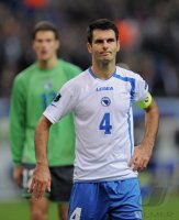 Fussball International EM 2012-Qualifikation:  Emir Spahic (Bosnien-Herzegowina)