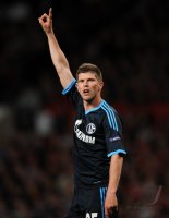 Fussball CHL  Saison 2010/2011:  Enttaeuschung  Klaas Jan Huntelaar (FC Schalke 04)