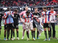 Fussball 1. Bundesliga  Saison  2025/2026  28. Spieltag SC Freiburg - FC Bayern Muenchen