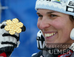 SKI  WM 2003  St.Moritz Damen Super G Weltmeisterin  Dorfmeister (AUT)