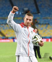 FUSSBALL WM 2014 FINALE: JUBEL Lukas Podolski (Deutschland)