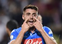 Fussball Supercoppa Italia Finale 2014 in Doha: Goran Pandev (SSC Neapel)