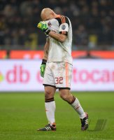 Fussball International Serie A 13/14: Enttaeuschung Torwart Christian Abbiati (AC Mailand)