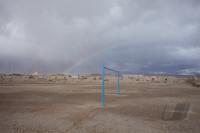 Fussballfeld in Colchani am Rande des Salar de Uyuni