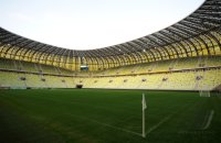 Fussball International EM 2012 : Uebersicht der PGE Arena , EM Stadion von Danzig