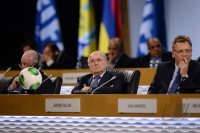 FUSSBALL 63. FIFA  Kongress auf Mauritius 2013: FIFA Praesident Joseph S. Blatter (Schweiz)
