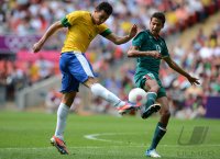 FUSSBALL Olympia 2012 FINALE: Brasilien - Mexiko