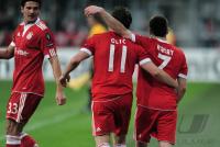 FUSSBALL  International CHL 09/10 :  JUBEL RIBERY  und OLIC (FC Bayern  Muenchen)