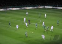FUSSBALL  DFB Pokal Halbfinale;  Commerzbank  Werbebanden