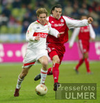 Fussball 1. Bundesliga Bayern-Stuttgart, Zweikampf