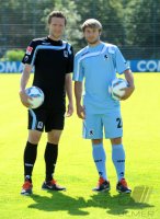 2. Fussball Bundesliga: Benjamin Lauth, Daniel Halfar (v. li., 1860 Muenchen)