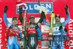 SKI   Weltcup  Riesensalalom  Slden Herren Siegerehrung