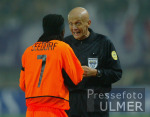 FUSSBALL EM Qualifikation 2004 Seedorf-Collina im Gespraech