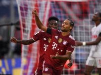 Fussball 1. Bundesliga Saison 21/22: FC Bayern Muenchen -  1. FC Koeln