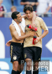 Fussball 1. Bundesliga: Hamburg - Bayern, SALIHAMIDZIC, BALLACK jubel