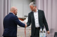 Streitgespraech OB Boris Palmer und AfD Landesvorsitzender Markus Frohnmaier in Tuebingen