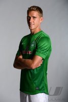 Fussball 1. Bundesliga, Saison 2012/2013, Werder Bremen: Nils Petersen im exklusiven Pressefoto ULMER Fotoshooting