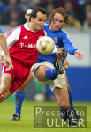 Fussball 1. Bundesliga: Schalke - Bayern, Zweikampf