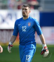 Fussball International Freundschaftsspiel: Torwart Damir Kahriman (Serbien)