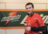 FUSSBALL International: Alexander Frei beim Gatorade  Sweat Test