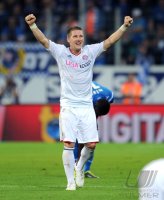 Fussball 1. Bundesliga : JUBEL Bastian Schweinsteiger (FC Bayern Muenchen)