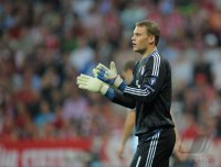 Fussball CHL  Saison 2011/2012: Torwart Manuel Neuer (FC Bayern Muenchen)