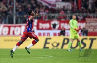 Fussball DFB Pokal Achtelfinale 14/15: JUBEL David Alaba (FC Bayern Muenchen)