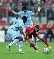 Fussball CHL  Saison 2011/2012:  FC Bayern Muenchen - Manchester City