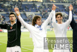 Fussball Uefa-Cup: Schalke - Basel, Schlussjubel Basel