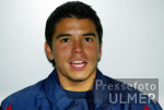 Fussball UCL: Bracelona, Javier Pedro Saviola Portrait