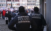 DGB Kundgebung auf dem Tuebinger Marktplatz