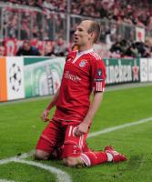 FUSSBALL  International CHL 09/10: JUBEL ROBBEN (FC Bayern  Muenchen)
