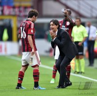 Fussball International Serie A 14/15:  Trainer Filippo Inzaghi (AC Mailand)