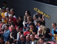 Basketball 1. Bundesliga 14/15 Hauptrunde:  Walter Tigers Tuebingen - FRAPORT SKYLINERS
