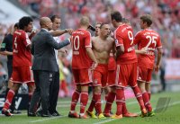 Fussball  1. Bundesliga  13/14: JUBEL Franck Ribery (FC Bayern Muenchen)