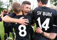 Fussball Kreisliga B 6  21/22:  SGM Kiebingen / Buehl  feiert die Meisterschaft