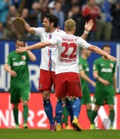 Fussball, 1. Bundesliga  Saison 2014/2015: Hamburger SV - FC Augsburg