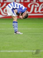 Fussball 1. Bundesliga: Duisburg - Frankfurt, KURTH enttaeuscht