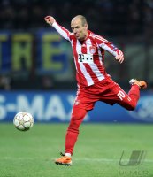 Fussball CHL  Saison 2010/2011: Arjen Robben (FC Bayern Muenchen)