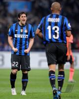 FUSSBALL  International CHL 09/10:  JUBEL Diego Milito, Maicon Douglas Sienando (v. li., Inter)