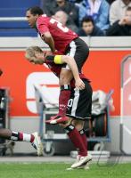 Fussball 1. Bundesliga: Duisburg - Hamburg, Jubel HSV n. 0:2