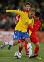 FUSSBALL WM 2010, VORRUNDE   Brasilien - Nord Korea