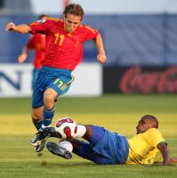 Fussball International  U 20 WM  Achtelfinale Spanien - Brasilien