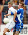Fussball 2. Bundesliga: KSC-SSV, Zweikampf