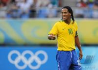 FUSSBALL  Olympia 2008   Viertelfinale  Maenner   Brasilien - Kamerun