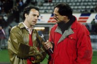 Fussball Deutschland - Tschechoslowakei:  Beckenbauer, Stuerzenberger
